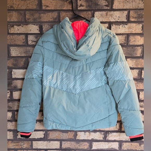 Cc - NWT Killtec houndstooth logo puffer ski jacket - Picture 4 of 12